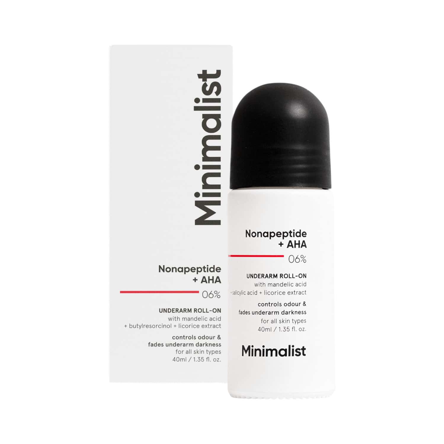 Minimalist 06% Nonapeptide+Aha Underarm Roll On 40 Ml