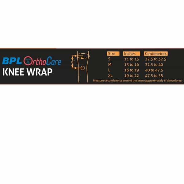 Bpl Orthocare Knee Wrap Grey - M - 1Pc