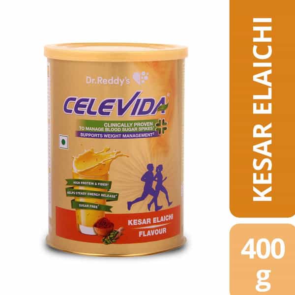 Celevida Nutrition Health Drink Kesar Elaichi Flavour 400G Powder X Pack Of 3
