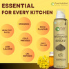 Pure Nutrition Organic Mustard Oil Spray | 100% Pure | Natural & Cold-Pressed | 10X Less Oil - 200Ml