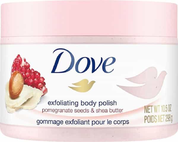 Dove Exfoliating Body Polish Pomegranate Seeds And Shea Butter Removes Dull & Dry Skin- 298Gm