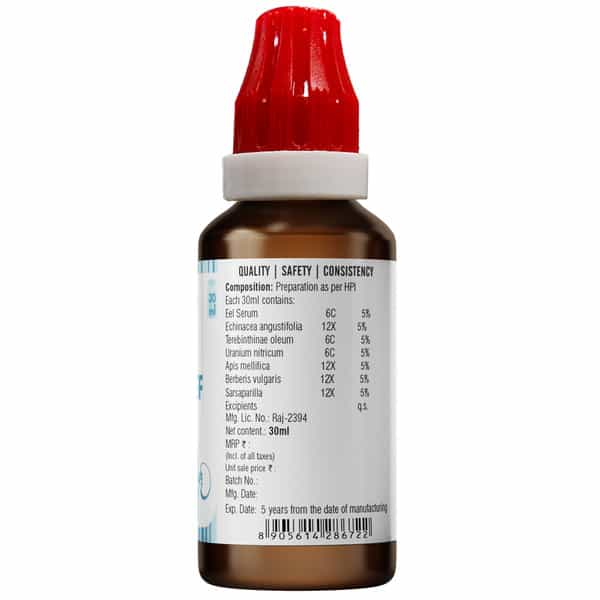 Bjain Omeo Cret Relief Drops . Help With Creatinine Imbalance - 30Ml