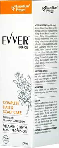 Evver Hair Oil Complete Hair & Scalp Care With Vitamin E Lotion 100 Ml