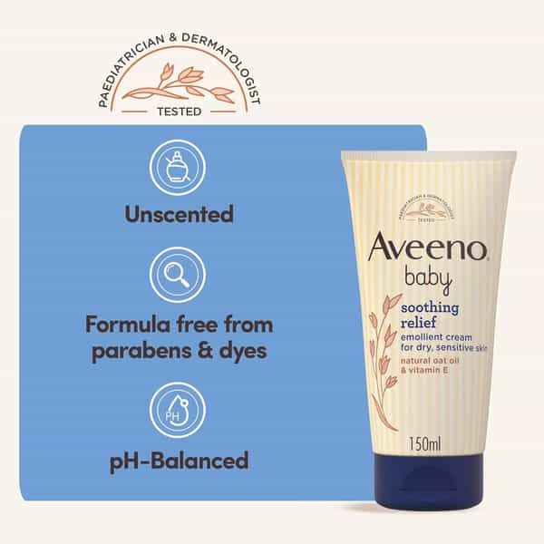 Aveeno Baby Soothing Relief Emollient Cream 150 Ml