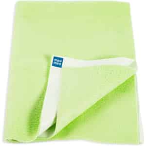Meemee Cotton Baby Bed Protecting Mat (Green | Medium)
