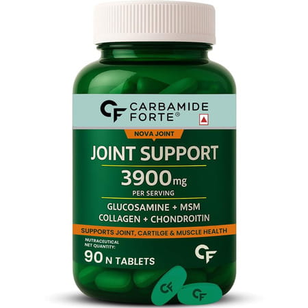 Carbamide Forte Joint Support Supplement With Glucosamine&Vitamins 3986mg90 Tablets