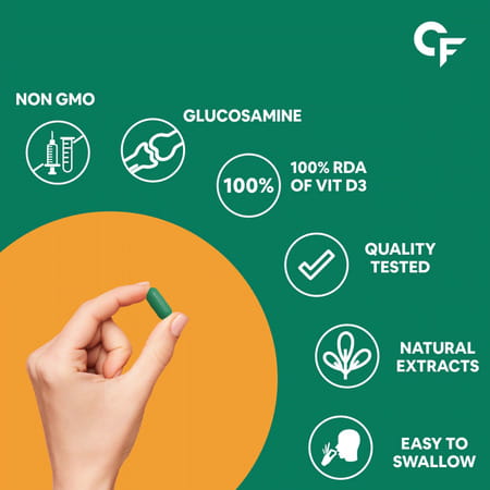 Carbamide Forte Joint Support Supplement With Glucosamine&Vitamins 3986mg90 Tablets