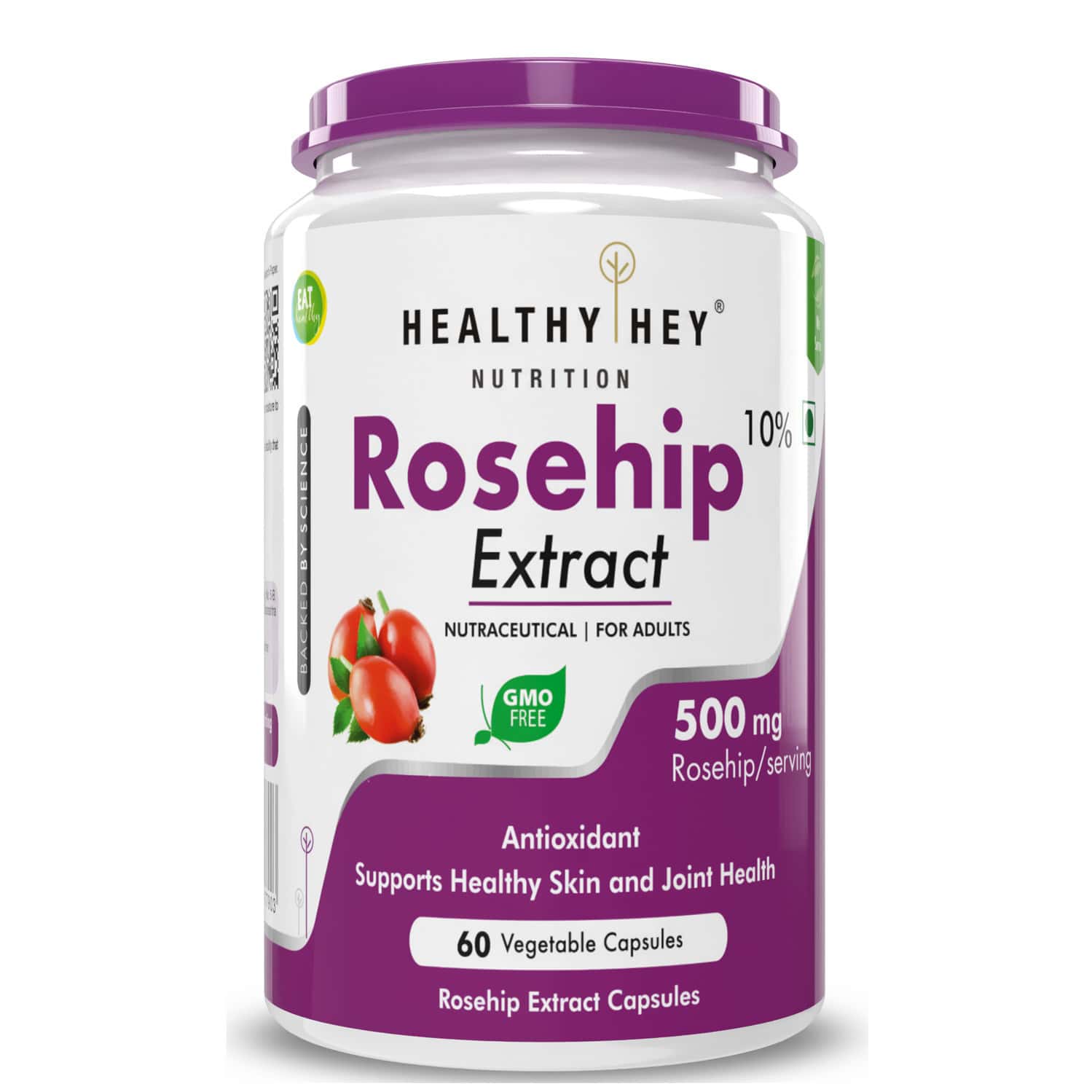 Healthyhey Nutrition Rosehip Extract 60 Veg Capsules