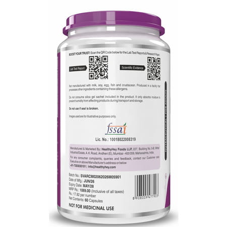 Healthyhey Nutrition Rosehip Extract 60 Veg Capsules