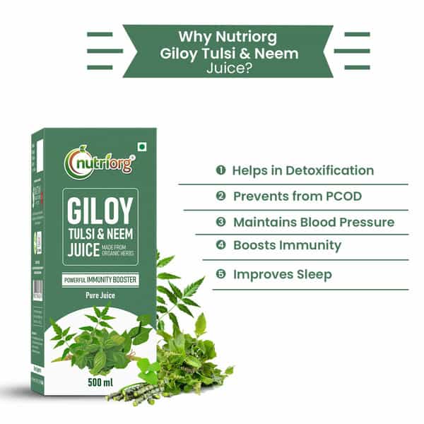 Nutriorg Giloy With Neem Tulsi Juice 500 Ml