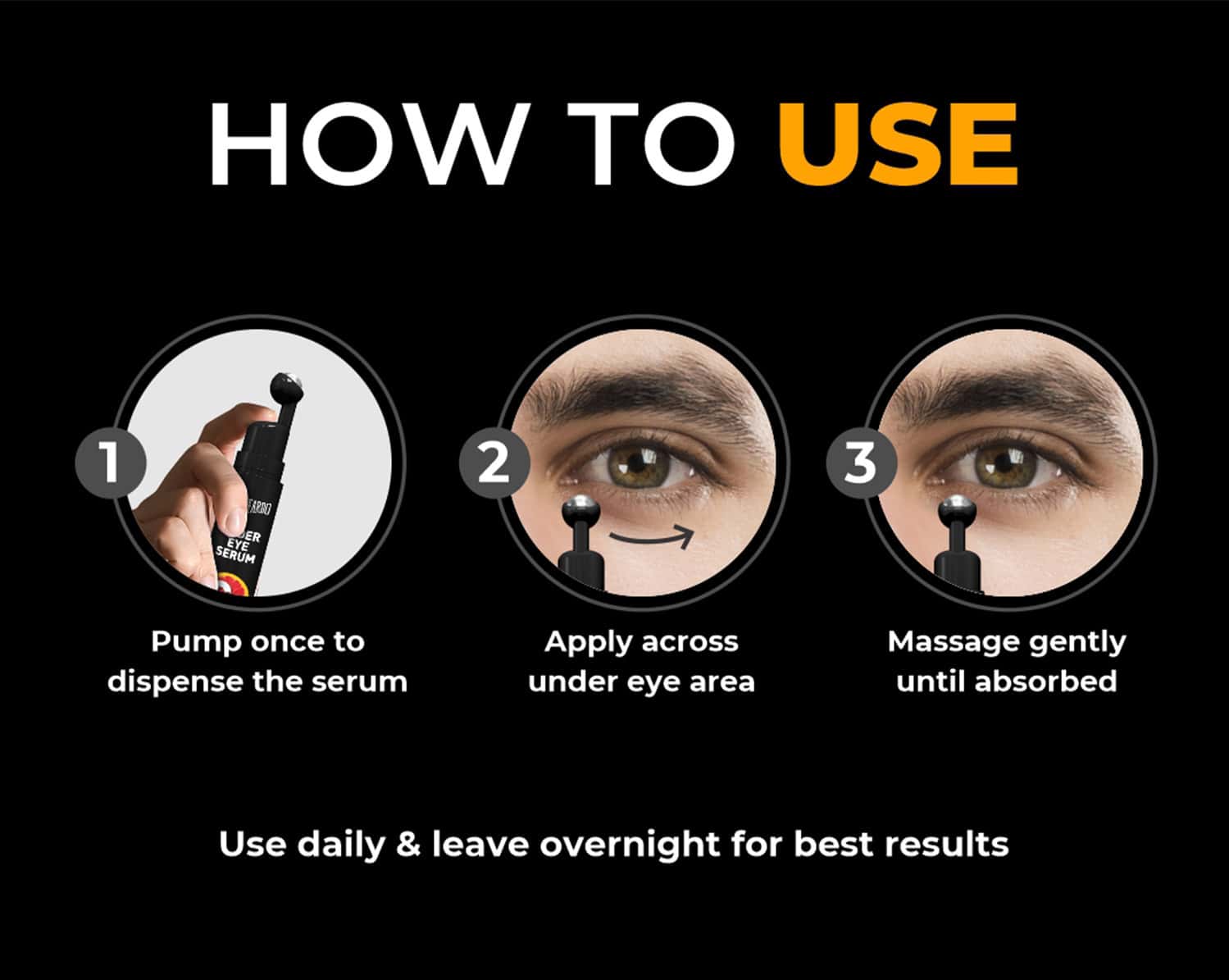 Buy BEARDO VITAMIN C UNDER EYE SERUM ROLL ON 15ML ADVANCED DARK CIRCLE