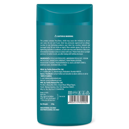 Yuthika Professional Blonder Powder For Hair 250G | Blonde Boost Hair Lightning | Upto 9 Levels Lift
