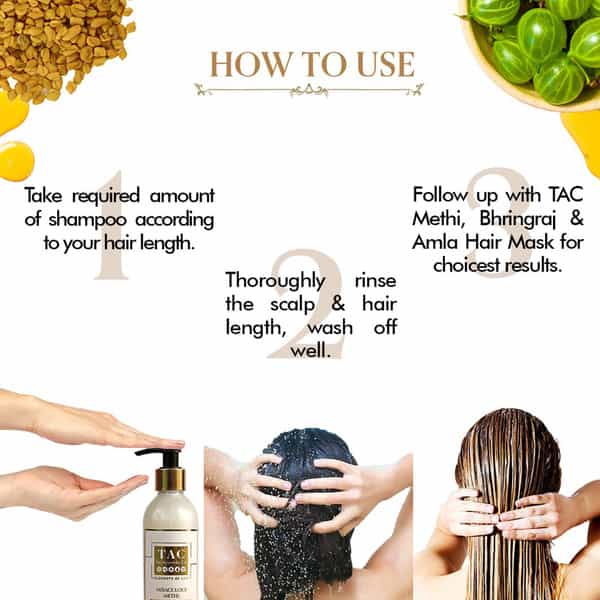 Tac - The Ayurveda Co. Bhringraj Amla Hair Shampoo Cleanser - 250Ml