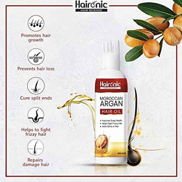Haironic Hair Science Moroccan Argan Hair Oil - 100Ml