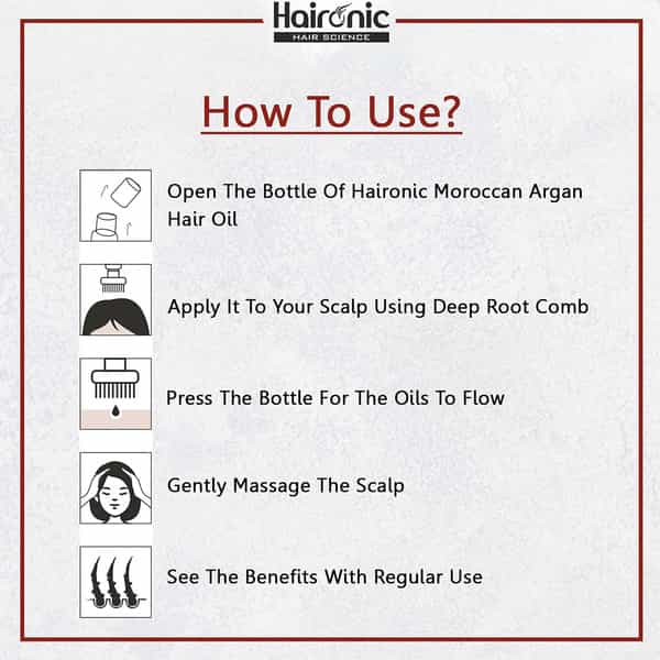 Haironic Hair Science Moroccan Argan Hair Oil - 100Ml