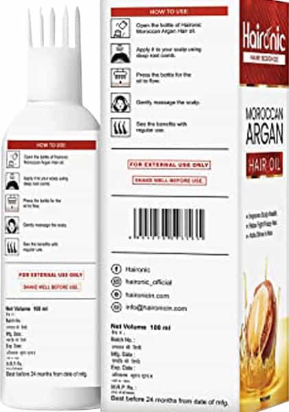 Haironic Hair Science Moroccan Argan Hair Oil - 100Ml