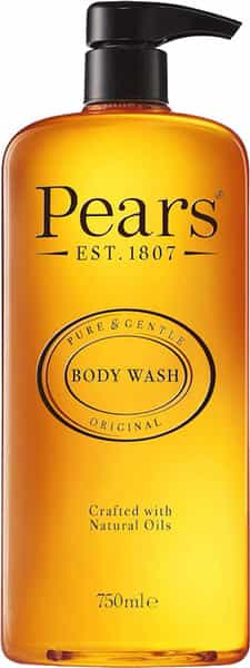 Pears Pure & Gentle Original Body Wash | 100% Soap Free | 750Ml (Free Loofah)