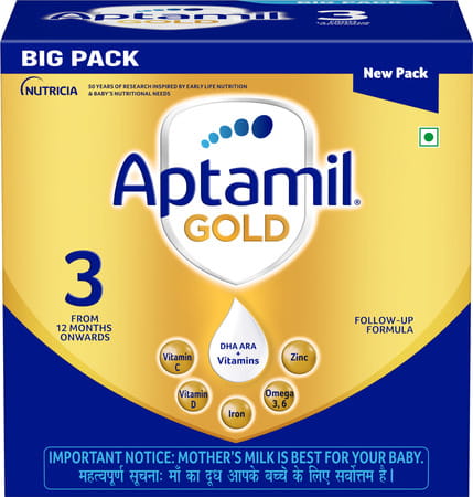 Aptamil Gold Follow Up Formula Stage - 3 (From 12 Months Onwards) Box 1.2 Kg