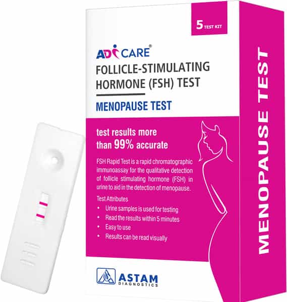 Buy ADICARE MENOPAUSE TEST KITFSH TEST KIT AT HOME PACK OF 5 Online