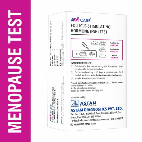 Adicare Menopause Test Kit|Fsh Test Kit At Home Pack Of 5