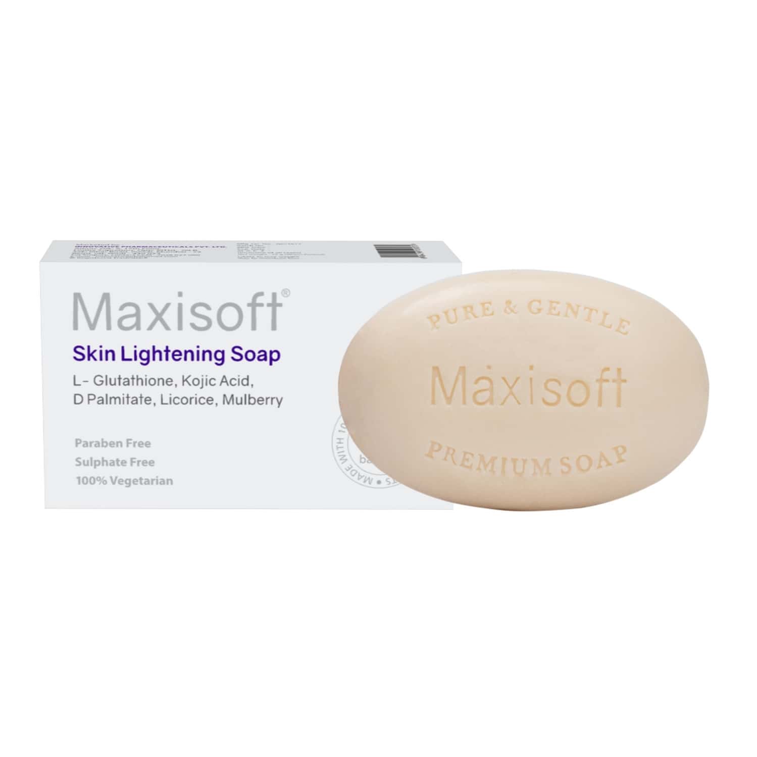 Maxisoft Skin Lightening Soap 100 Gm | Milk Cream & Shea Butter (pack Of 1)