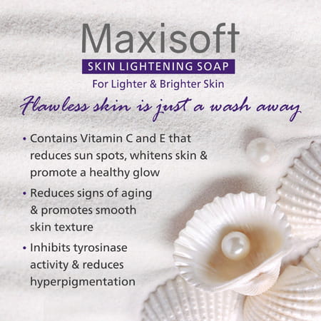 Maxisoft Skin Lightening Soap 100 Gm | Milk Cream & Shea Butter (Pack Of 1)