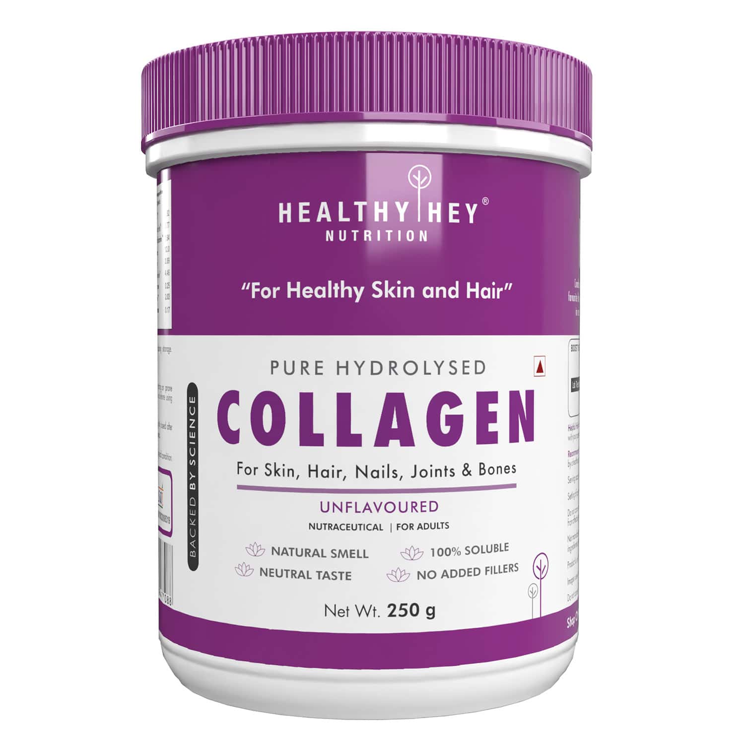 Healthyhey Pure Hydrolysed Collagen Supplement - 250g Unflavoured