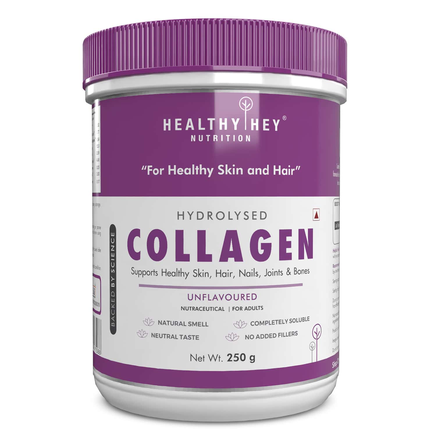 Healthyhey Pure Hydrolysed Collagen Supplement - 250g Unflavoured