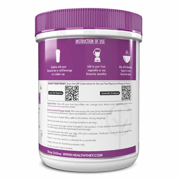 Healthyhey Pure Hydrolysed Collagen Supplement - 250G Unflavoured