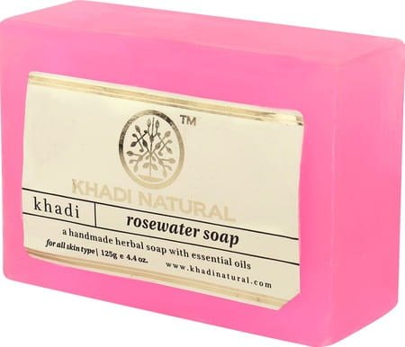 Khadi Natural Rosewater Soap 125 Gm