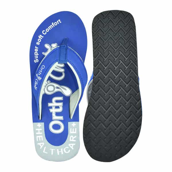 Ortho Cheer Women's Orthopedic And Diabetic Relief Super Soft Slipper | Blue | Size - 4 | 1 Pair