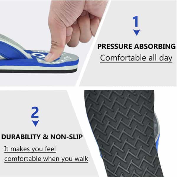 Ortho Cheer Women's Orthopedic And Diabetic Relief Super Soft Slipper | Blue | Size - 4 | 1 Pair