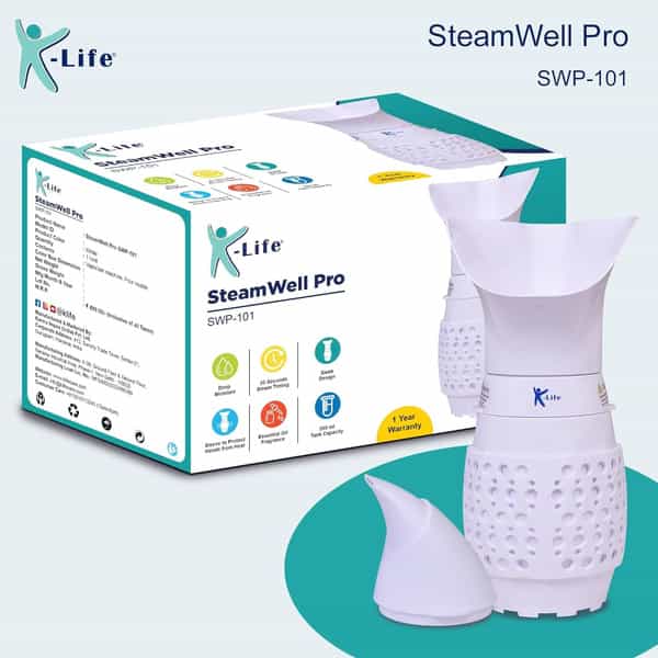 K-Life Steam Well Pro Swp-101 Inhaler Spa Steamer Vaporizer 1 No's