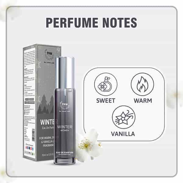 Tnw The Natural Wash Winter Eau De Parfum | Refreshing Long Lasting Perfume For Women 15 Ml