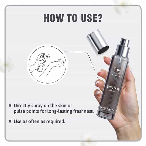 Tnw The Natural Wash Winter Eau De Parfum | Refreshing Long Lasting Perfume For Women 15 Ml