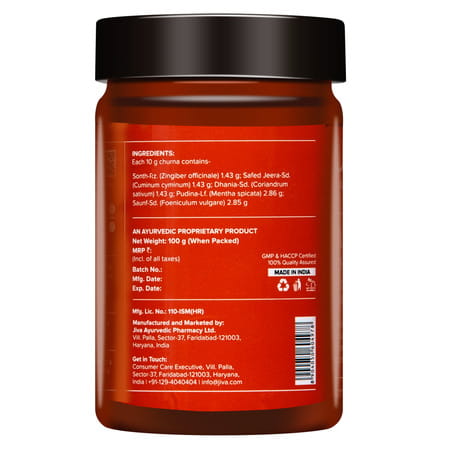 Jiva Aam Pachak Churna| Ayurveda Formulation | Helps In Digestion - - 100gm (Pack Of 4)