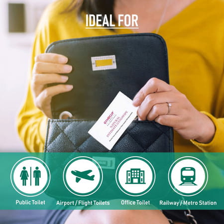 Gynocup Natural Intimate Refreshing & Clean Wipes -Pack Of 10 Wipes