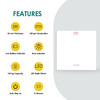 Equinox Personal Digital Weighing Scale Eq-Eb-9000 For Body Weight | Slim & Sleek | Magic Display