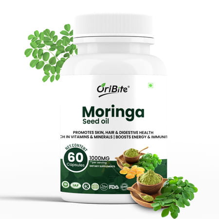 Oribite Moringa Seed Oil Capsules For Wellness Support 60 Capsules