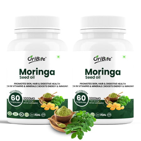Oribite Moringa Seed Oil Capsules For Wellness Support 60 Capsules
