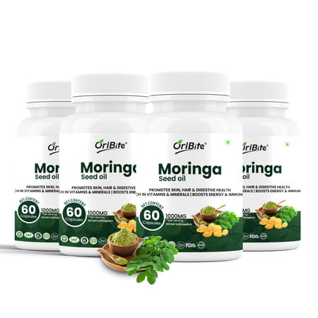Oribite Moringa Seed Oil Capsules For Wellness Support 60 Capsules