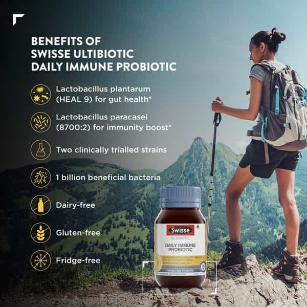 Swisse Ultibiotic Daily Immune Probiotic For Immunity & Gut Health 30 N Capsules