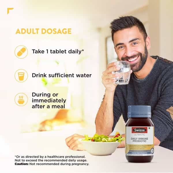 Swisse Ultibiotic Daily Immune Probiotic For Immunity & Gut Health 30 N Capsules