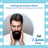 Power Gummies Vitamin For Dapper Hair & Beard Gummies For Him Dht Blocker Biotin - 60 Gummies