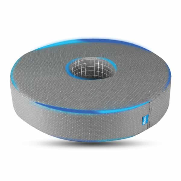 Vissco Round Ring Cushion Pillow | Provides Cushioned Seating To Reduce Pain & Discomfort (Grey)