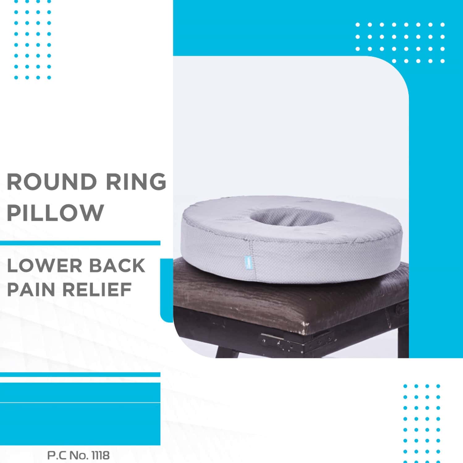 Buy VISSCO ROUND RING CUSHION PILLOW PROVIDES CUSHIONED SEATING TO