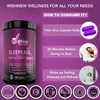Wishnew Wellness Sleepease: Restful And Deep Sleep Support With Natural Melatonin And Herbal Blend