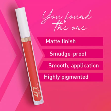 Myglamm Lit Liquid Matte Lipstick-Not Me | It'S You