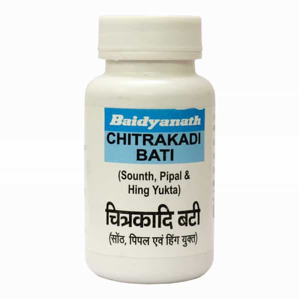 Baidyanath Asli Ayurved Chitrakadi Bati 200 Tablets | Improves Digestion