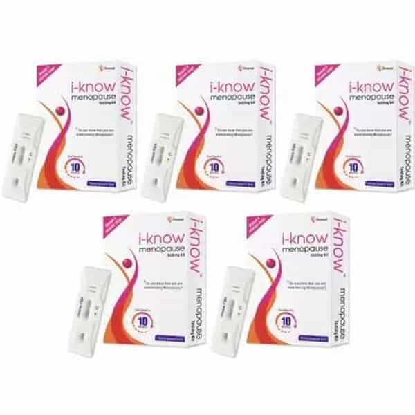 I-Know Menopause Testing Kit | Simple Home Based Urine Test | 3 Strips X Pack Of 5
